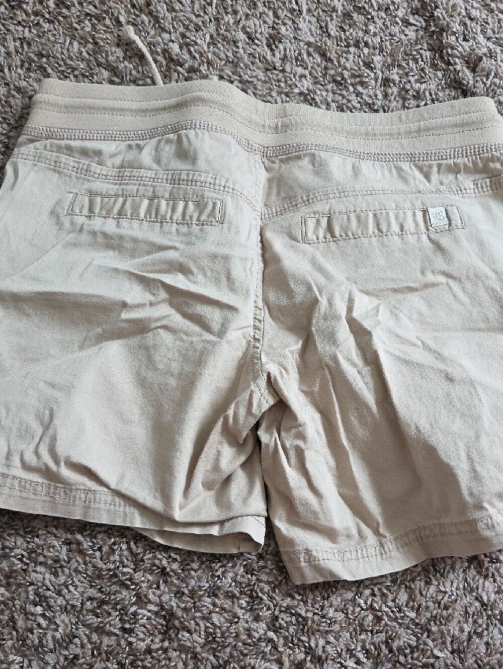 UNIONBAY Women's Cream Cargo Drawstring Shorts - Picture 5 of 5